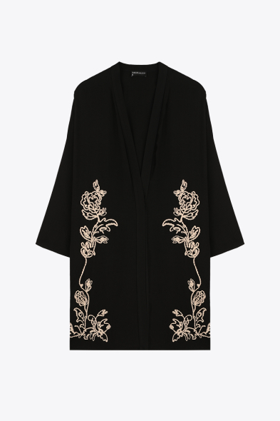 KIMONO À IMPRIMÉ EN RELIEF
