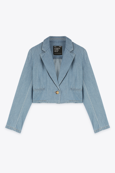 BLAZER COURT EN JEAN