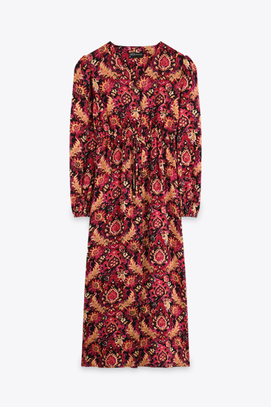 ROBE LONGUE À IMPRIMÉ FLEURI