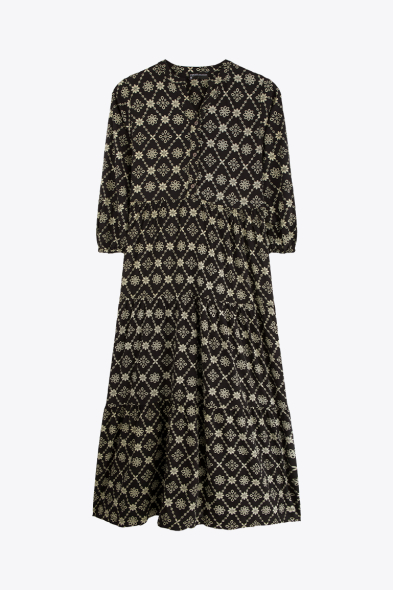 ROBE LONGUE IMPRIMÉE RELIEF